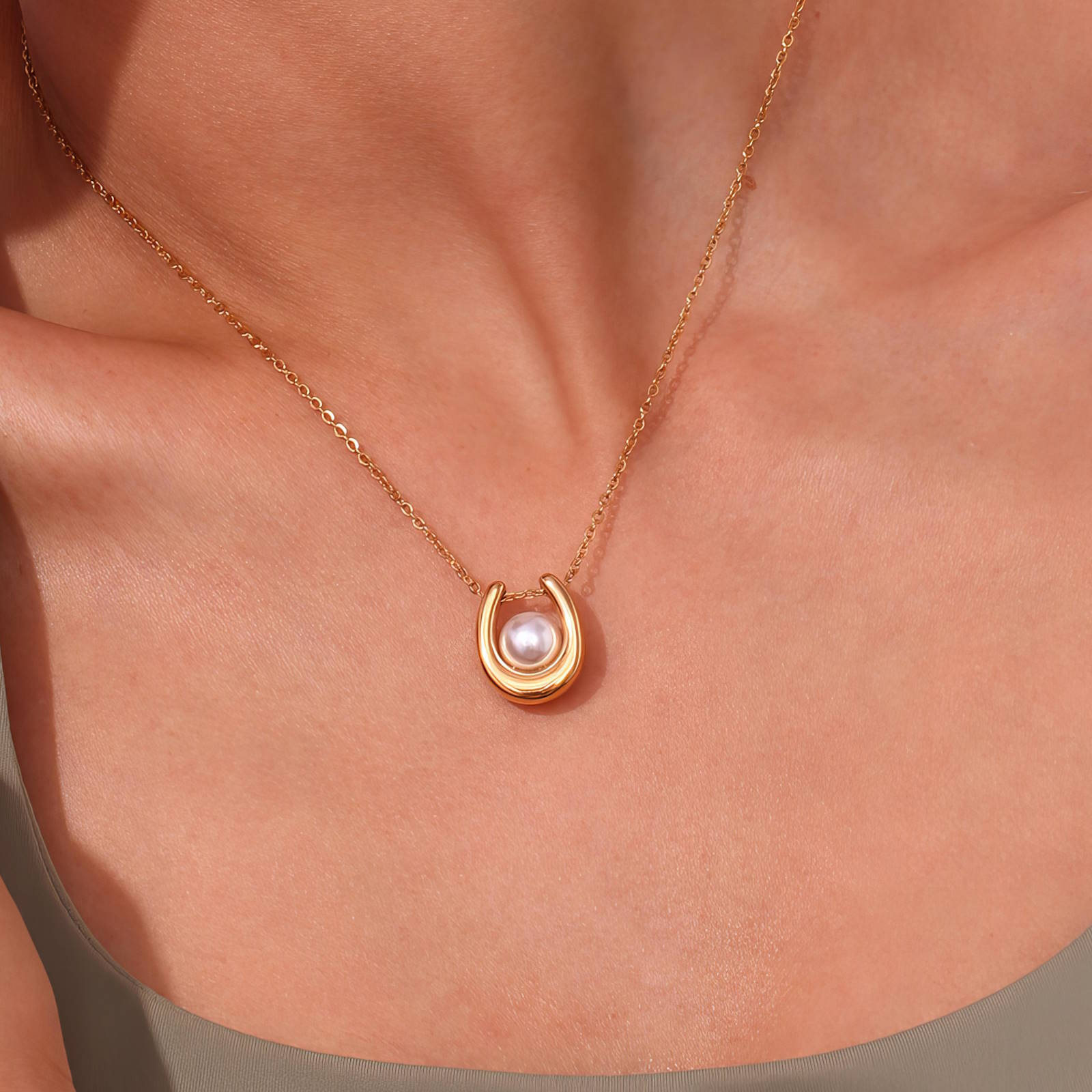 18K gold plated Stainless steel necklace