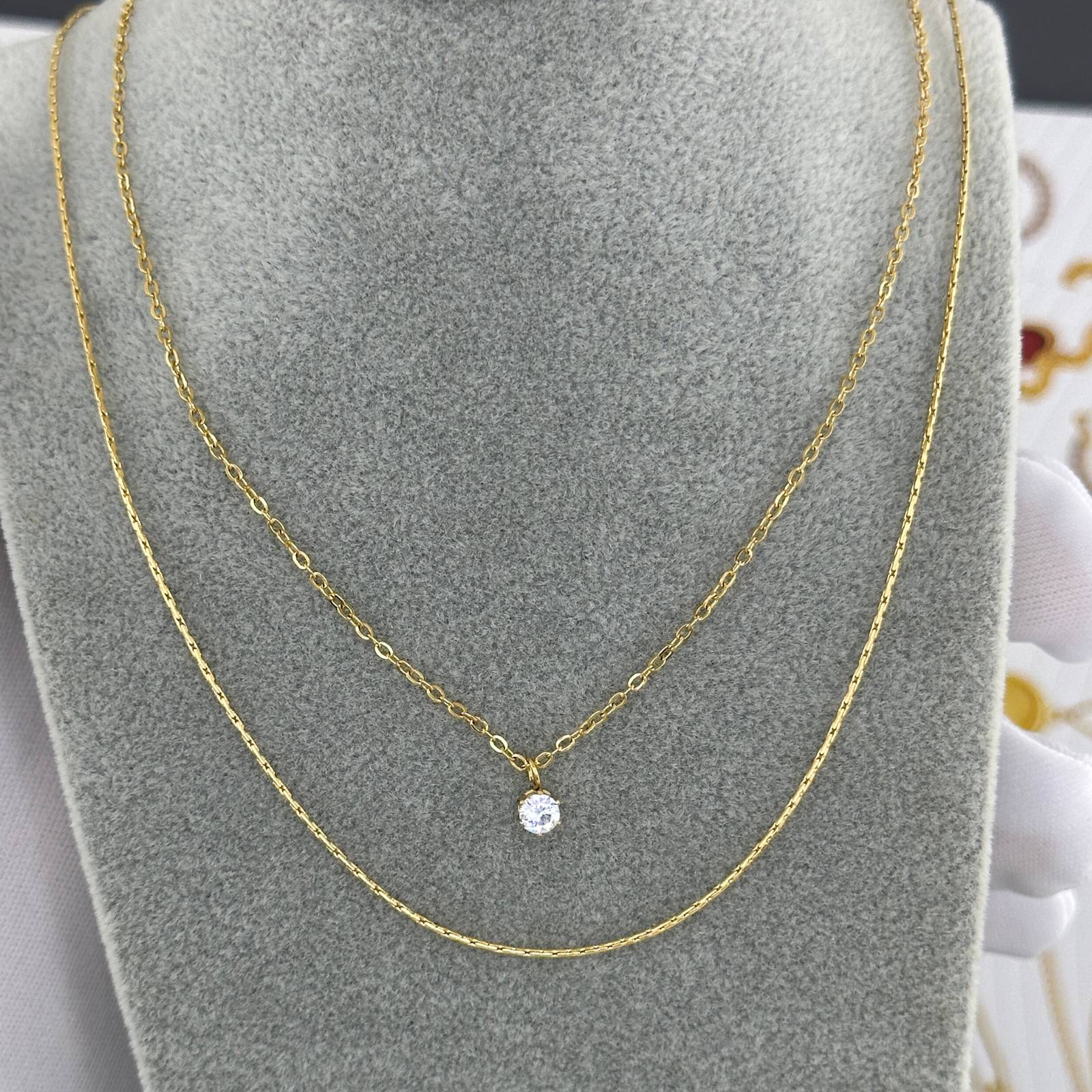 18K gold plated Stainless steel necklace