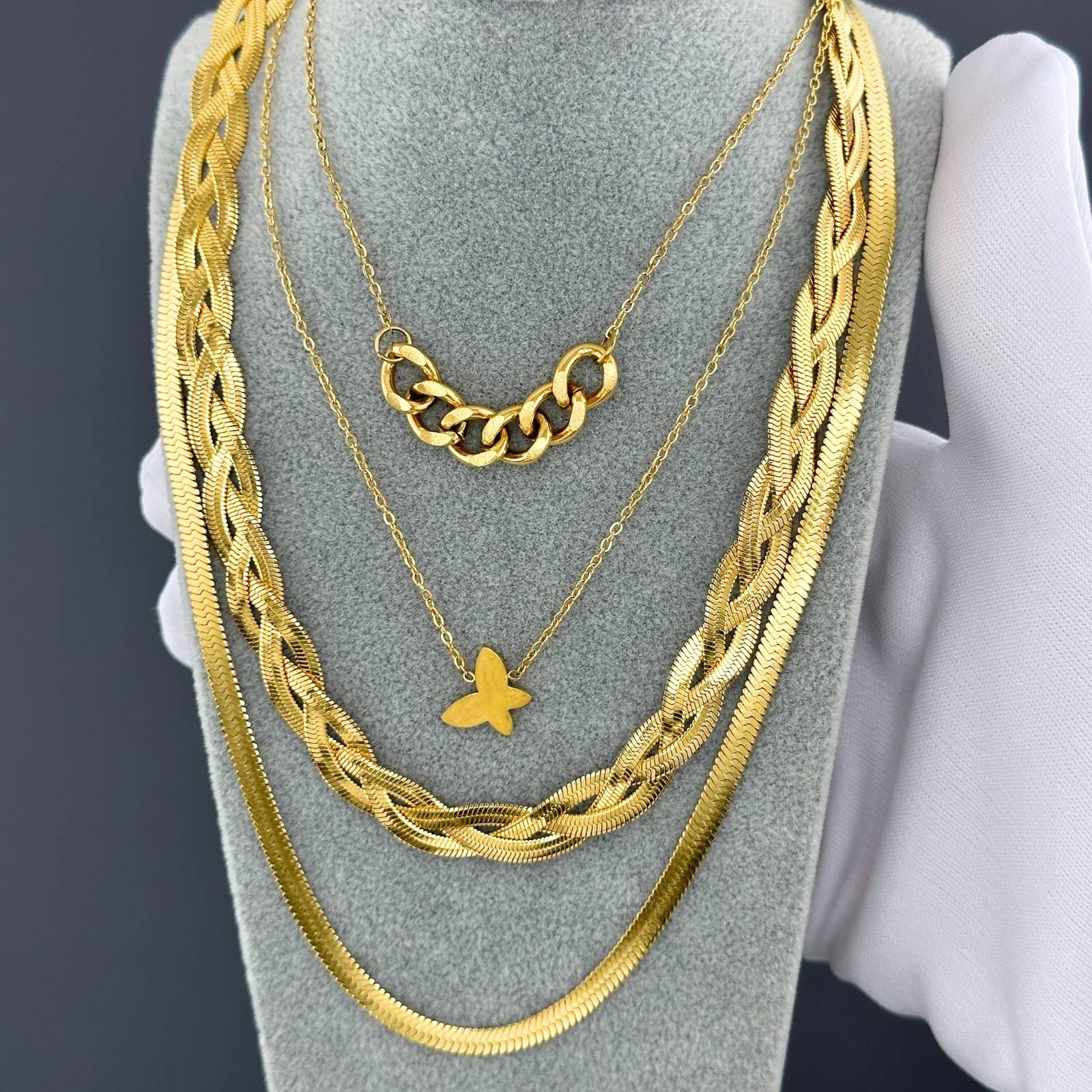 18K gold plated Stainless steel necklace