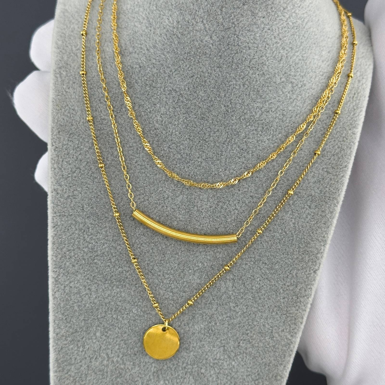 18K gold plated Stainless steel necklace