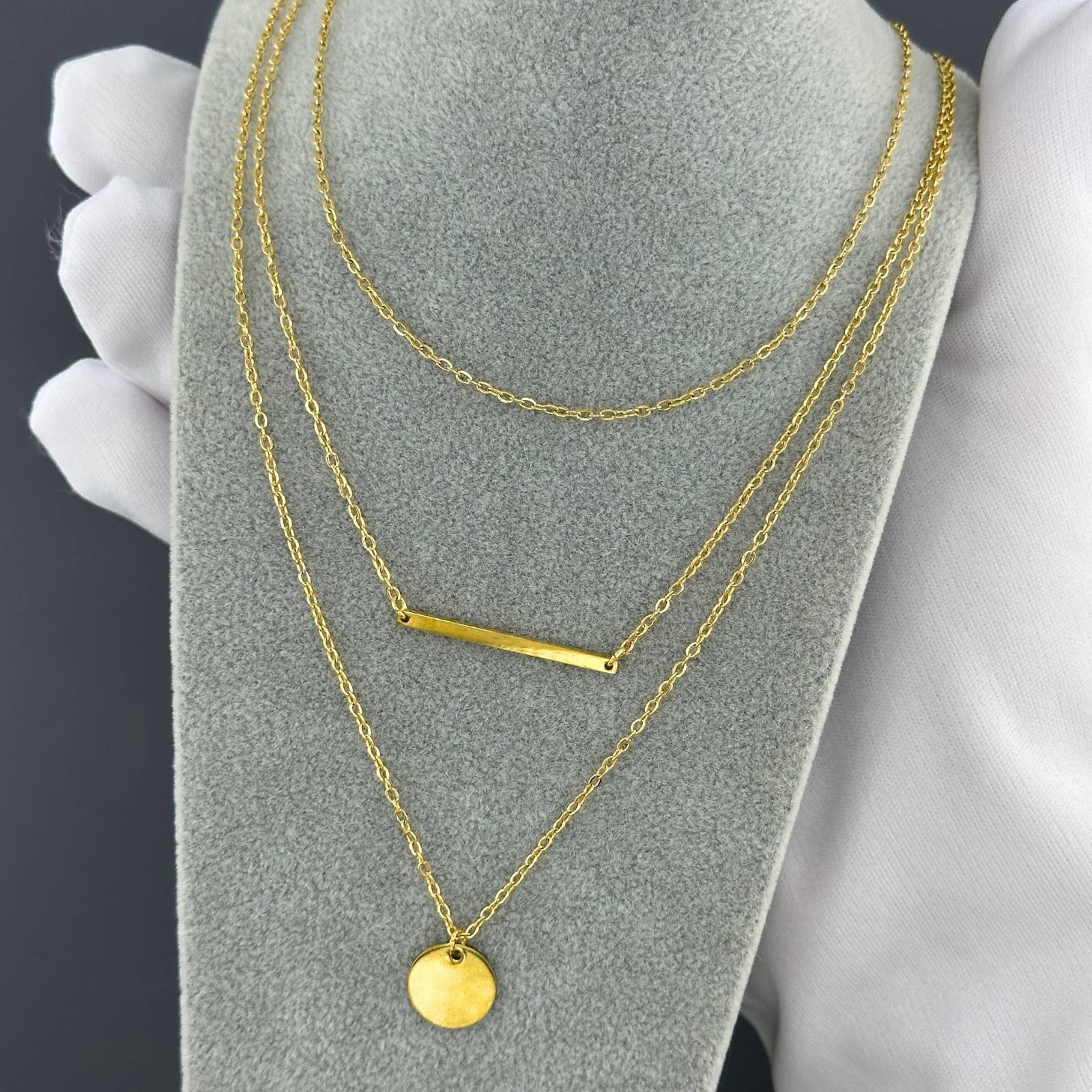 18K gold plated Stainless steel necklace