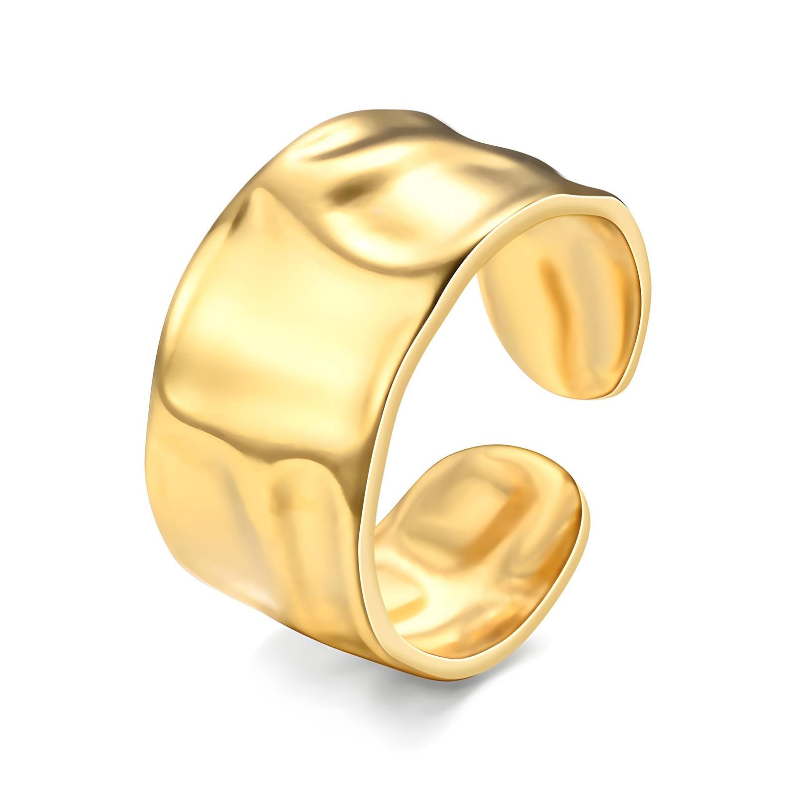 18K gold plated Stainless steel finger ring