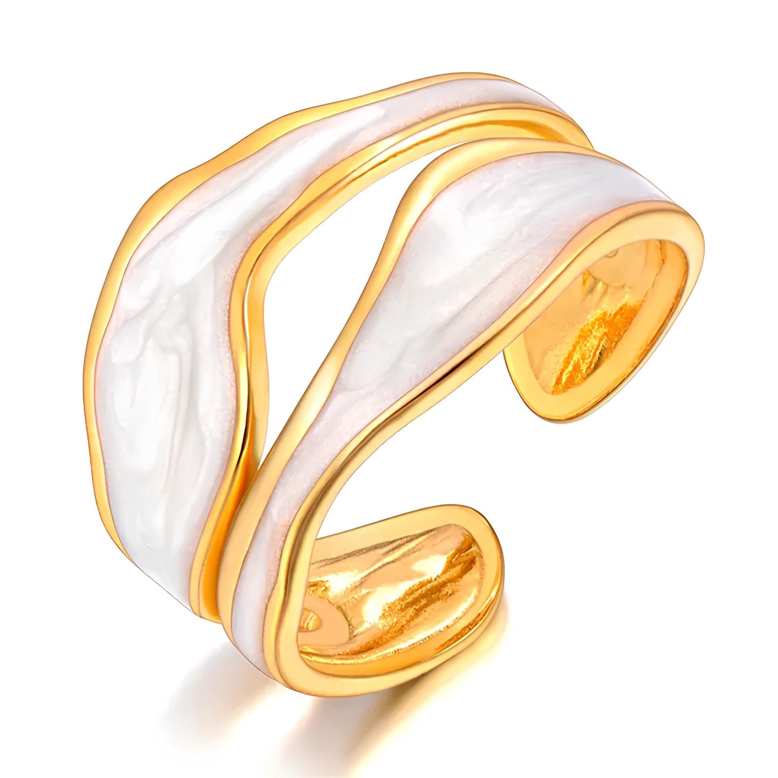 18K gold plated Stainless steel finger ring