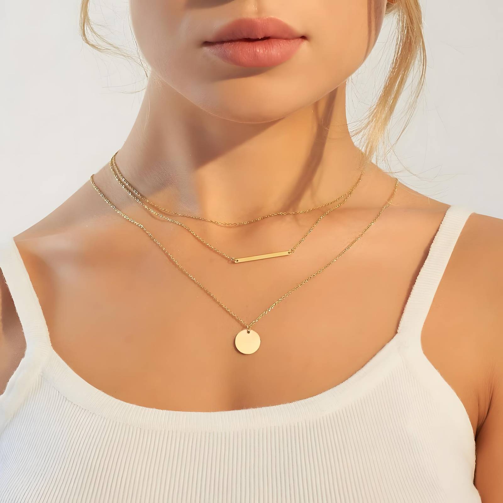 18K gold plated Stainless steel necklace