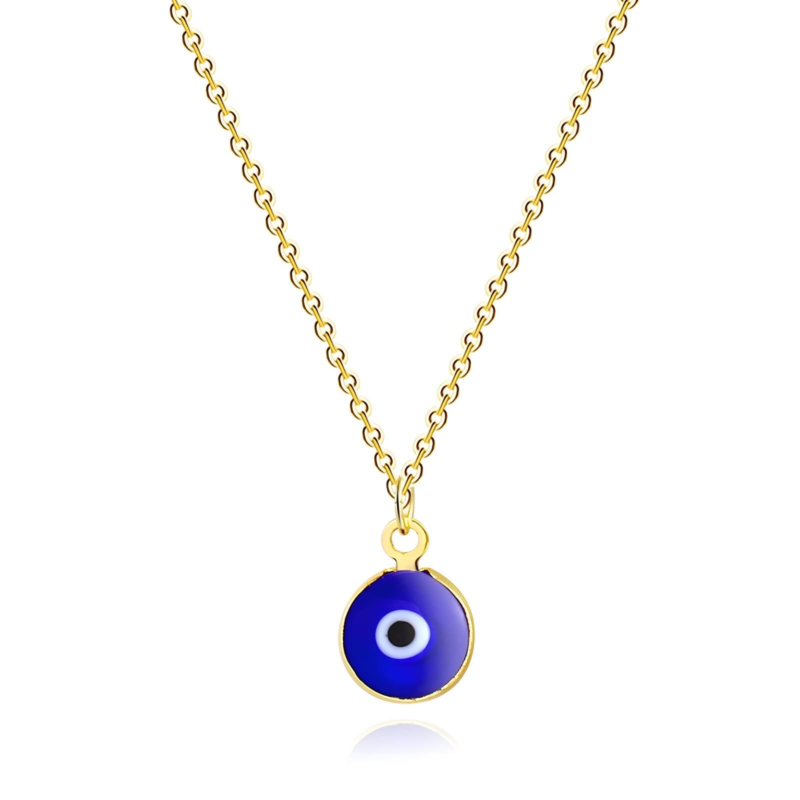 Elegant 18K Gold Plated Evil Eye Necklace