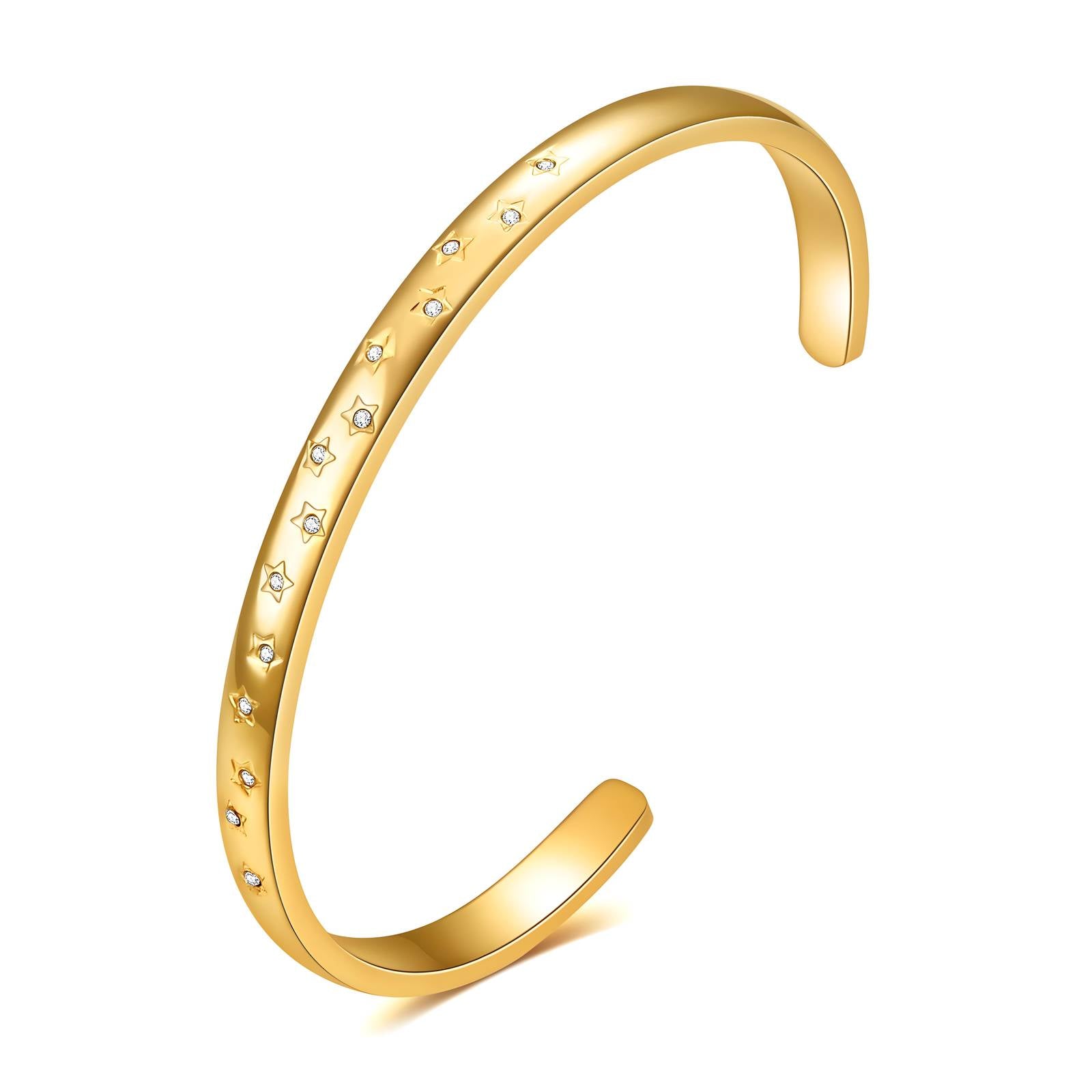 Elegant 18K Gold Plated Star Bracelet