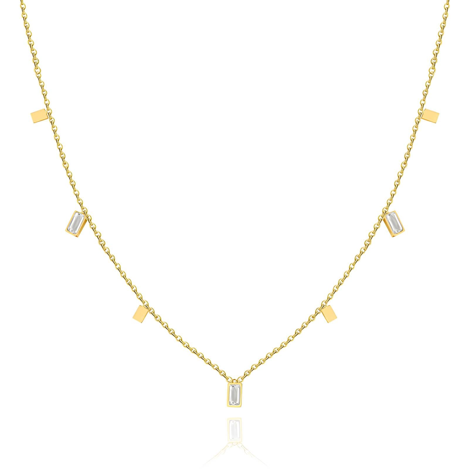 18K gold plated Stainless steel necklace, Intensity