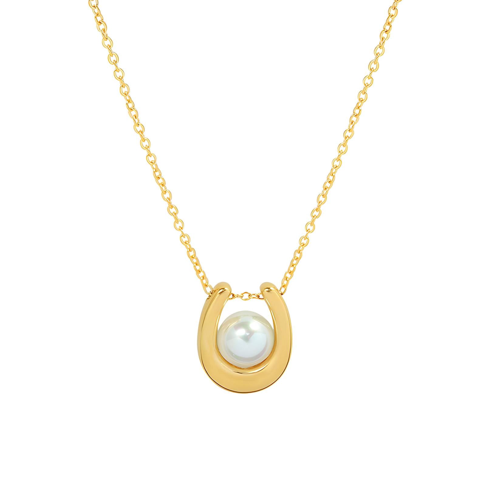 18K gold plated Stainless steel necklace, Intensity