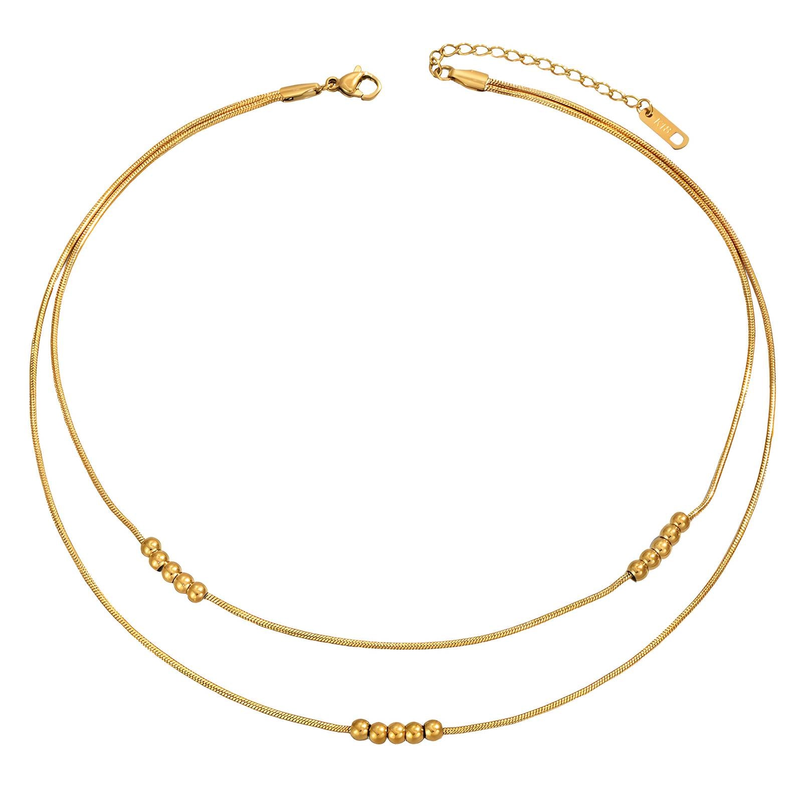 18K gold plated Stainless steel necklace