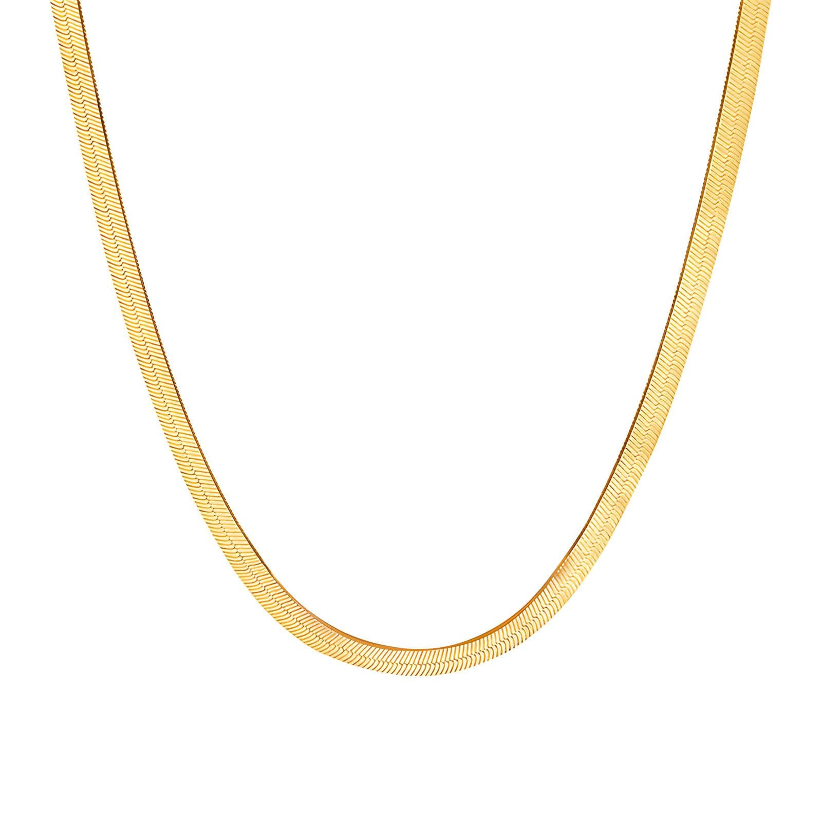 18K gold plated Stainless steel necklace, Intensity