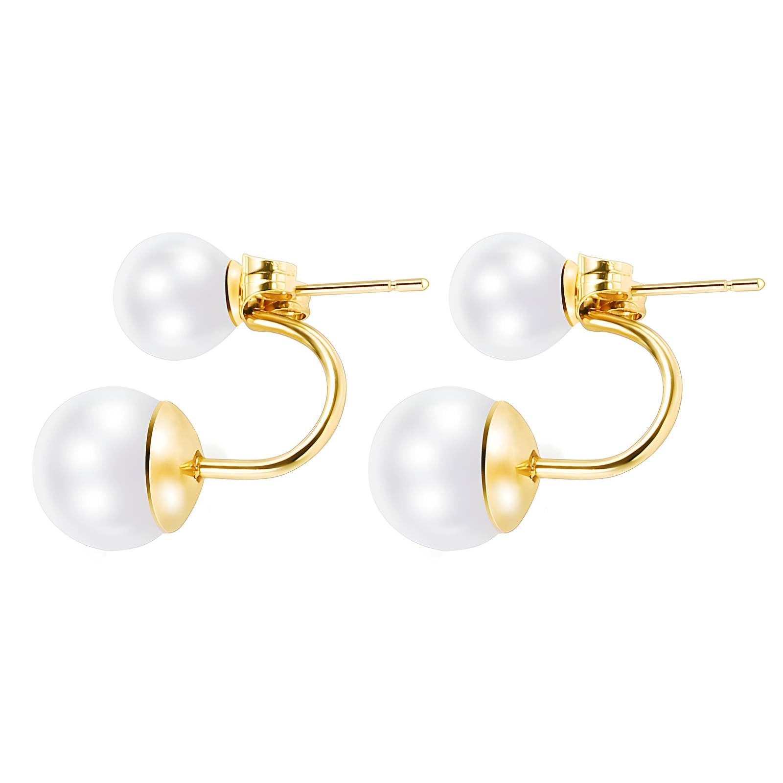 Elegant 18K Gold Plated Stainless Steel Earrings