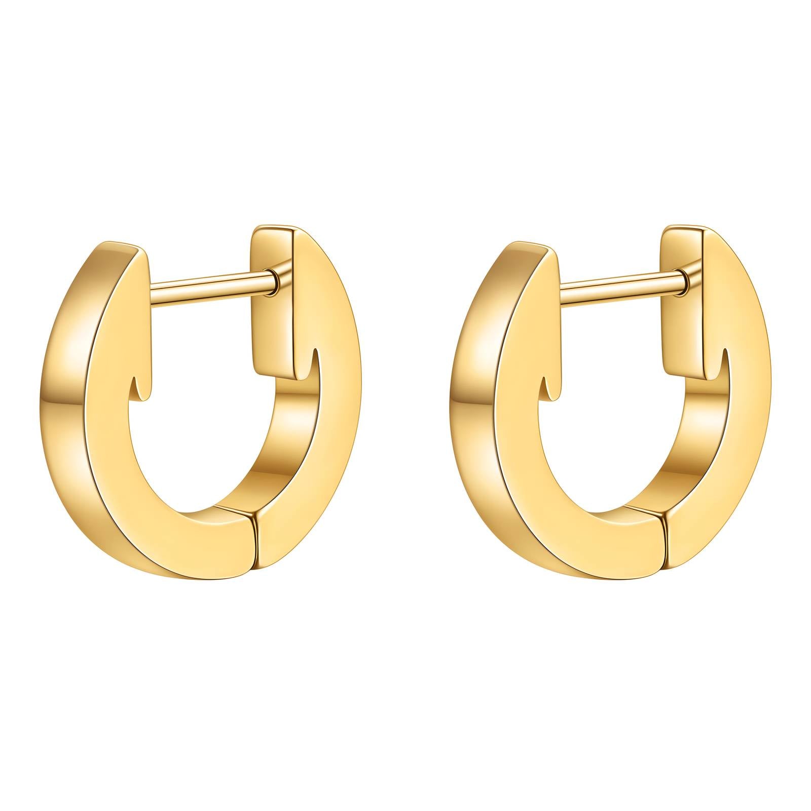 Elegant 18K Gold Plated Stainless Steel Earrings