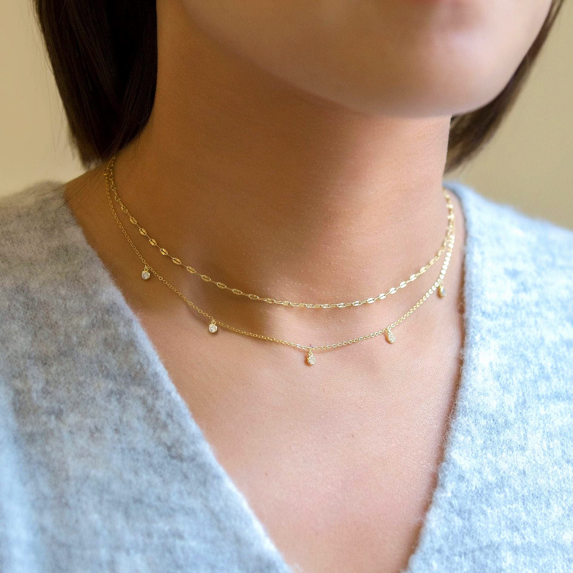 18K gold plated Stainless steel necklace