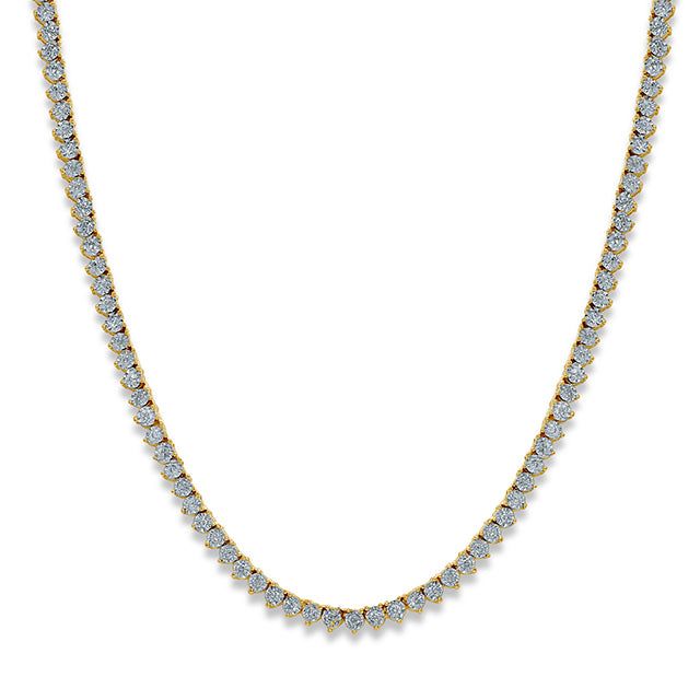 Necklace With 2.11 Carat TW Of Diamonds In 10K Gold