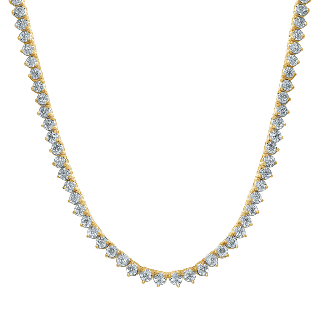 Necklace With 1.46 Carat TW Of Diamonds In 10K Gold
