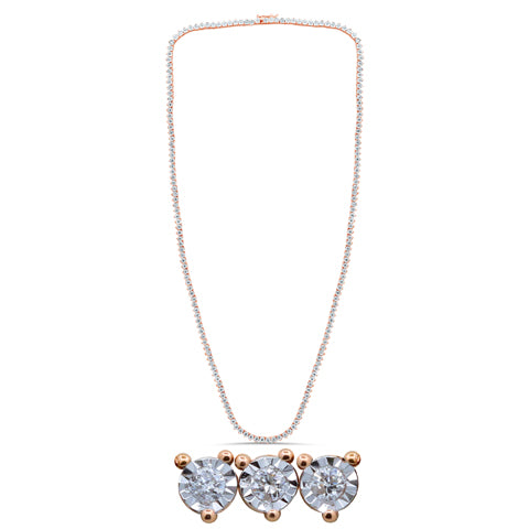 Necklace With 1.43 Carat TW Of Diamonds In 10K Gold
