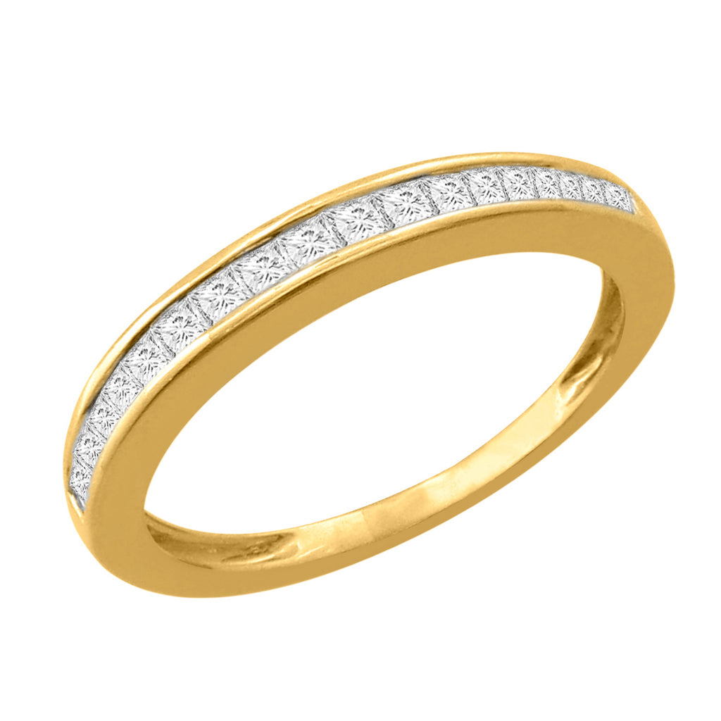 Men's Ring / Band With 0.51 Carat TW Of Diamonds In 14K Yellow Gold